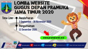 LOMBA WEBSITE GUGUS DEPAN PRAMUKA JAWA TIMUR 2020